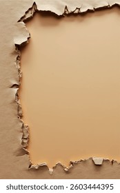 Aged brown cardboard with visible texture (vintage tone)
