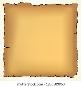 Aged clear romantic dirty rip form advert law book list billboard on white board backdrop. Bright brown hand drawn pad object logo template sketchy in past art doodle cartoon style on space for text
