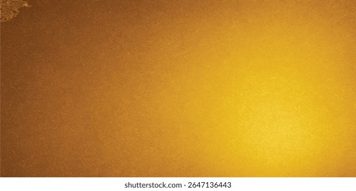 Aged gold metal with a rough, grunge texture on a vintage brown paper surface creates an antique wallpaper design	