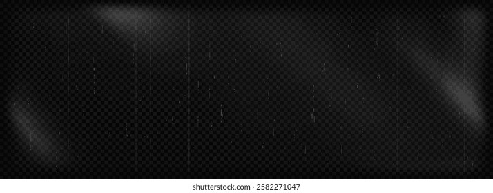 Aged grain film overlay. Black and white grain noir movie background. Grunge scratched noise dust texture. Vintage photo filter with light leak, fiber, fleck. Vector grit nostalgic cinematic backdrop