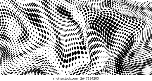 Textura de gradiente de ruído de meio-tom antigo. Grunge manchas sujas e fundo de manchas. Branco e preto desbotado areia grão papel de parede vetor

