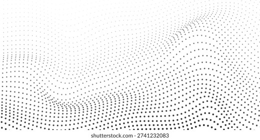 Aged halftone noise gradient texture. Grunge dirty speckles and spots background. White and black faded sand grain wallpaper.vector