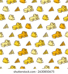 Aged Harmony Cheese Delight Temptations Pattern can be use for background and apparel design