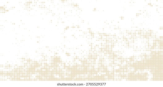 Fondo y textura punteados abstractos de semitono de periódico envejecido