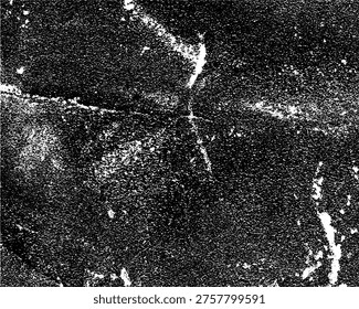 Aged paint texture, dirty vector template, black plaster on a white surface. Crumpled sandpaper texture.