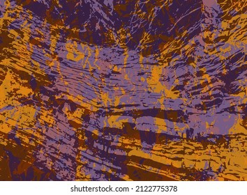 Antecedentes del pincel de fondo. Papel pintado vintage de textura gruesa. Patrón de arte rayado. Plato de pintura sucia. Diseño de graffiti. Dibujar lona granulada. Fondo de tinte acuarela.