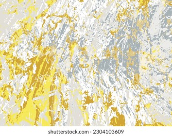 Aged panitbrush smears background. Rough texture vintage wallpaper. Ink art pattern. Dirty paint splatter effect. Paint spray blots. Aged artwork canvas. Blank banner template.