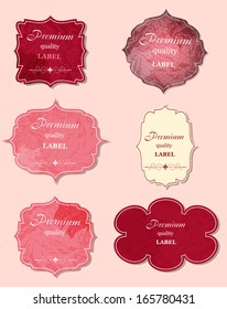 aged paper labels vector illustration