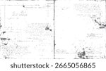 Aged paper texture with handwritten text and stains. Seamless vintage manuscript surface for design. High quality antique document detail