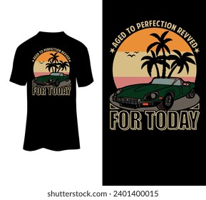 Edad a la perfección renovada para hoy diseño de camisetas vectoriales a la venta.
