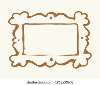 Gestreifter Spiegel. Vektorgrafik-Symbol