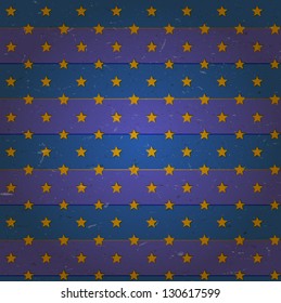 Aged seamless pattern with stars on the night sky