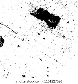 Aged splatter crumb wall backdrop. Distressed spray grainy overlay texture. Grunge dust messy background. Dirty powder rough empty cover template. Weathered drips aging design element. EPS10 vector.