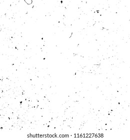 Aged splatter crumb wall backdrop. Distressed spray grainy overlay texture. Grunge dust messy background. Dirty powder rough empty cover template. Weathered drips aging design element. EPS10 vector.