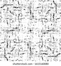 Aged splatter crumb wall backdrop. Distressed spray grainy overlay texture. Grunge dust messy background. Dirty powder rough empty cover template. Weathered drips aging design element. EPS10 vector.