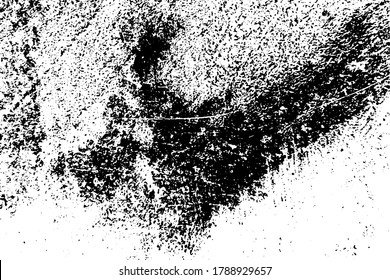 Fondo de pared de migaja de la plataforma envejecida. Textura superpuesta de grano de pulverización angustiada. Borra el fondo desordenado del polvo. Polvo sucio en polvo tosca plantilla de cubierta vacía. El deshielo desliza elementos de diseño de envejecimiento. Vector EPS10.