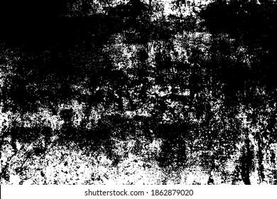 Aged splatter crumb wall backdrop. Distressed spray grainy overlay texture. Grunge dust messy background. Dirty powder rough empty cover template. Weathered drips aging design element. EPS10 vector.