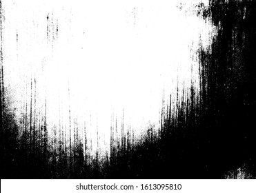Aged stone wall texture. Grainy messy overlay of empty, aging, scratched wall. Grunge rough dirty background. Vector Illustration. Black isolated on white background. EPS10.