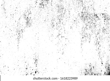 Aged stone wall texture. Grainy messy overlay of empty, aging, scratched wall. Grunge rough dirty background. Vector Illustration. Black isolated on white background. EPS10.