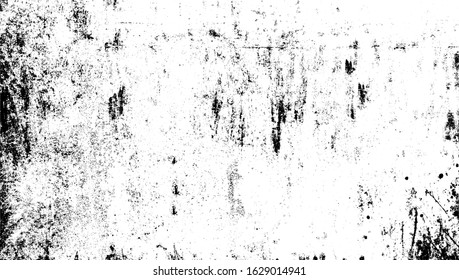 Aged stone wall texture. Grainy messy overlay of empty, aging, scratched wall. Grunge rough dirty background. Vector Illustration. Black isolated on white background. EPS10.