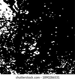 Corteza de árbol envejecida, cierra. Elementos de diseño blanco sobre fondo de color negro, ilustración vectorial. 
