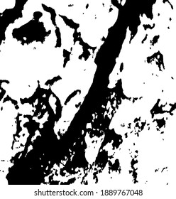 Aged tree bark with many cracked elements on. Design element.  Vector illustration.