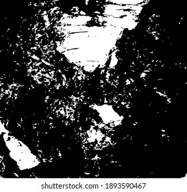 Aged tree bark with many cracked elements on. Design element.  Vector illustration.