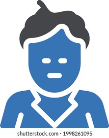 aged vector glyph colour icon
