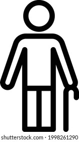aged vector thin line icon