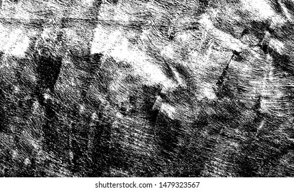 Aged wall texture. Grainy messy overlay of empty, aging, scratched wall. Grunge rough dirty background. Vector Illustration. Black isolated on white background. EPS10.
