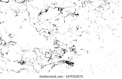 Aged wall texture. Grainy messy overlay of empty, aging, scratched wall. Grunge rough dirty background. Vector Illustration. Black isolated on white background. EPS10.
