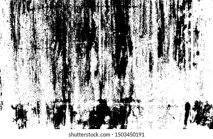 Aged wall texture. Grainy messy overlay of empty, aging, scratched wall. Grunge rough dirty background. Vector Illustration. Black isolated on white background. EPS10.