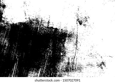 Aged wall texture. Grainy messy overlay of empty, aging, scratched wall. Grunge rough dirty background. Vector Illustration. Black isolated on white background. EPS10.