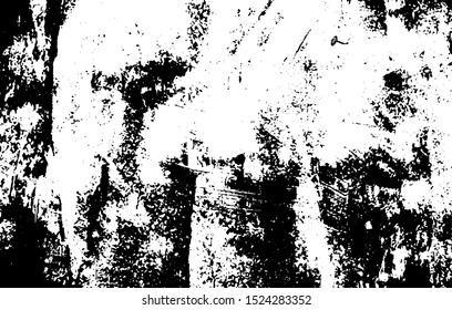 Aged wall texture. Grainy messy overlay of empty, aging, scratched wall. Grunge rough dirty background. Vector Illustration. Black isolated on white background. EPS10.