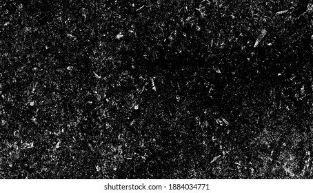 Aged wall texture. Grainy messy overlay of empty, aging, scratched wall. Grunge rough dirty background. Vector Illustration. Black isolated on white background. EPS10.