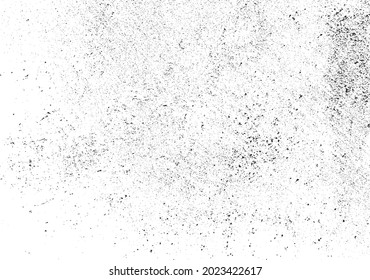 Alterte Wandstruktur. Grainy chaotisches Overlay von leerer, alternder, gekratzter Wand. Grunge, rauer, schmutziger Hintergrund. Vektorgrafik. Schwarz einzeln auf weißem Hintergrund. EPS10.