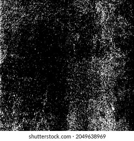 Textura de pared de edad. Grave y desordenada superposición de una pared vacía, envejecida y raspada. Agarra un fondo sucio y áspero. Ilustración vectorial. Negro aislado sobre fondo blanco. EPS10.