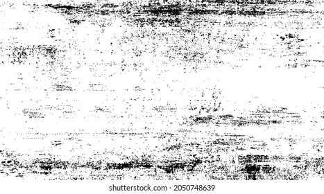 Aged wall texture. Grainy messy overlay of empty, aging, scratched wall. Grunge rough dirty background. Vector Illustration. Black isolated on white background. EPS10.