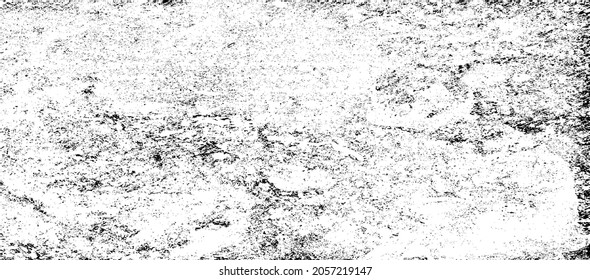 Alterte Wandstruktur. Grainy chaotisches Overlay von leerer, alternder, gekratzter Wand. Grunge, rauer, schmutziger Hintergrund. Vektorgrafik. Schwarz einzeln auf weißem Hintergrund. EPS10.