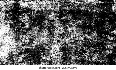 Aged wall texture. Grainy messy overlay of empty, aging, scratched wall. Grunge rough dirty background. Vector Illustration. Black isolated on white background. EPS10.