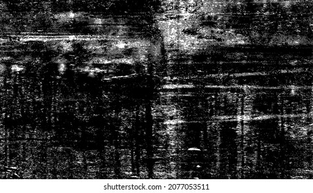 Aged wall texture. Grainy messy overlay of empty, aging, scratched wall. Grunge rough dirty background. Vector Illustration. Black isolated on white background. EPS10.