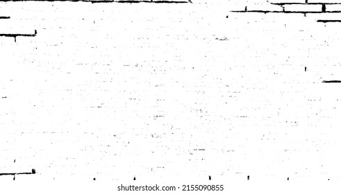 Alterte Wandstruktur. Grainy chaotisches Overlay von leerer, alternder, gekratzter Wand. Grunge, rauer, schmutziger Hintergrund. Vektorgrafik. Schwarz einzeln auf weißem Hintergrund. EPS10.