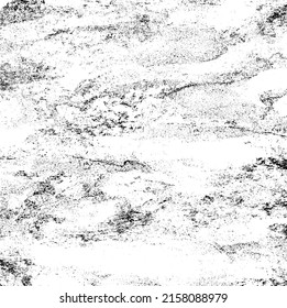 Aged wall texture. Grainy messy overlay of empty, aging, scratched wall. Grunge rough dirty background. Vector Illustration. Black isolated on white background. EPS10.