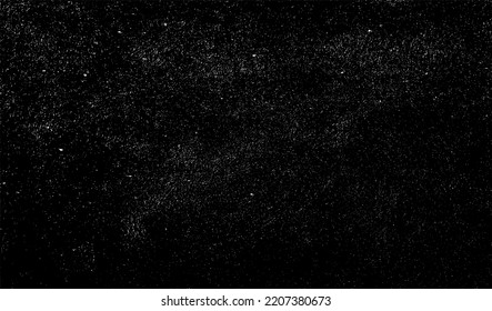 Aged wall texture. Grainy messy overlay of empty, aging, scratched wall. Grunge rough dirty background. Vector Illustration. Black isolated on white background. EPS10.