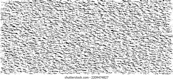 Aged wall texture. Grainy messy overlay of empty, aging, scratched wall. Grunge rough dirty background. Vector Illustration. Black isolated on white background. EPS10.
