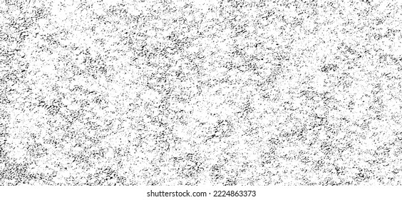 Aged wall texture. Grainy messy overlay of empty, aging, scratched wall. Grunge rough dirty background. Vector Illustration. Black isolated on white background. EPS10.