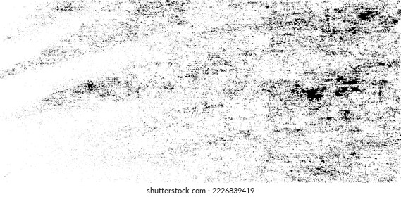 Aged wall texture. Grainy messy overlay of empty, aging, scratched wall. Grunge rough dirty background. Vector Illustration. Black isolated on white background. EPS10.