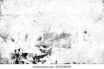 Aged wall texture. Grainy messy overlay of empty, aging, scratched wall. Grunge rough dirty background. Vector Illustration. Black isolated on white background. EPS10.