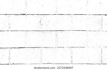 Textura de pared de edad. Grave y desordenada superposición de una pared vacía, envejecida y raspada. Agarra un fondo sucio y áspero. Ilustración vectorial. Negro aislado sobre fondo blanco. EPS10.