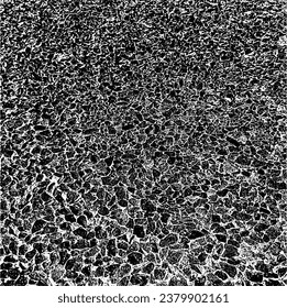 Aged wall texture. Grainy messy overlay of empty, aging, scratched wall. Grunge rough dirty background. Vector Illustration. Black isolated on white background. EPS10.